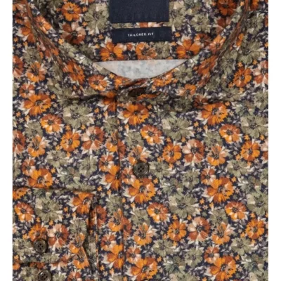 TRESANTI Beppe  |  Shirt With Forest Flowers-Herr Skjortor