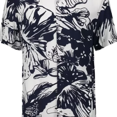 Best Bombay Shirt With Leaf Pattern Herr Skjortor