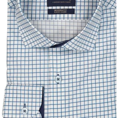 Mortimer&Armstrong Checked Shirt Modern Fit-Herr Skjortor