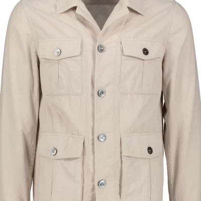 OSCAR JACOBSON Safari Shirt Jacket-Herr Jackor