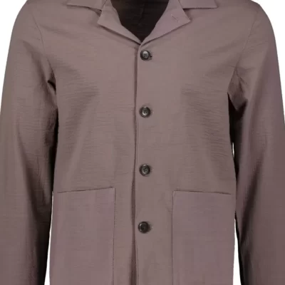 JOHN HENRIC Seersucker Shirt Jacket-Herr Jackor