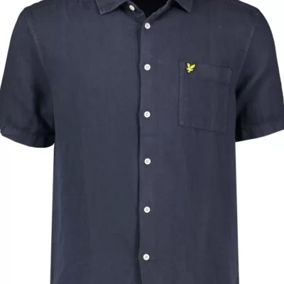 Lyle & Scott Ss Washed Oxford Linen Shirt-Herr Skjortor