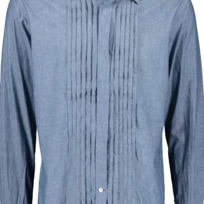 MORRIS Tuxedo Chambray Shirt-Herr Skjortor