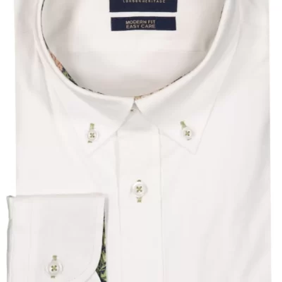 Mortimer&Armstrong Uni Shirt With Flower Dessin Modern Fit-Herr Skjortor