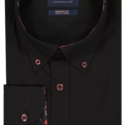 Mortimer&Armstrong Uni Shirt With Flower Details Modern Fit-Herr Skjortor